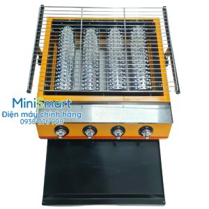 Bếp nướng hàu bằng gas loại 4 đầu đốt dài ET-K255 chính hãng Eton