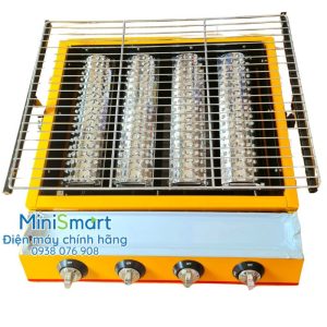 Bếp nướng hàu bằng gas loại 4 đầu đốt dài ET-K255 chính hãng Eton