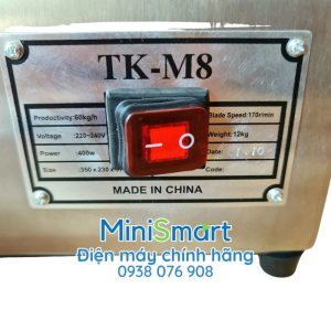 Máy xay thịt mini dùng cho gia đình hoặc hộ kinh doanh nhỏ TK-M8